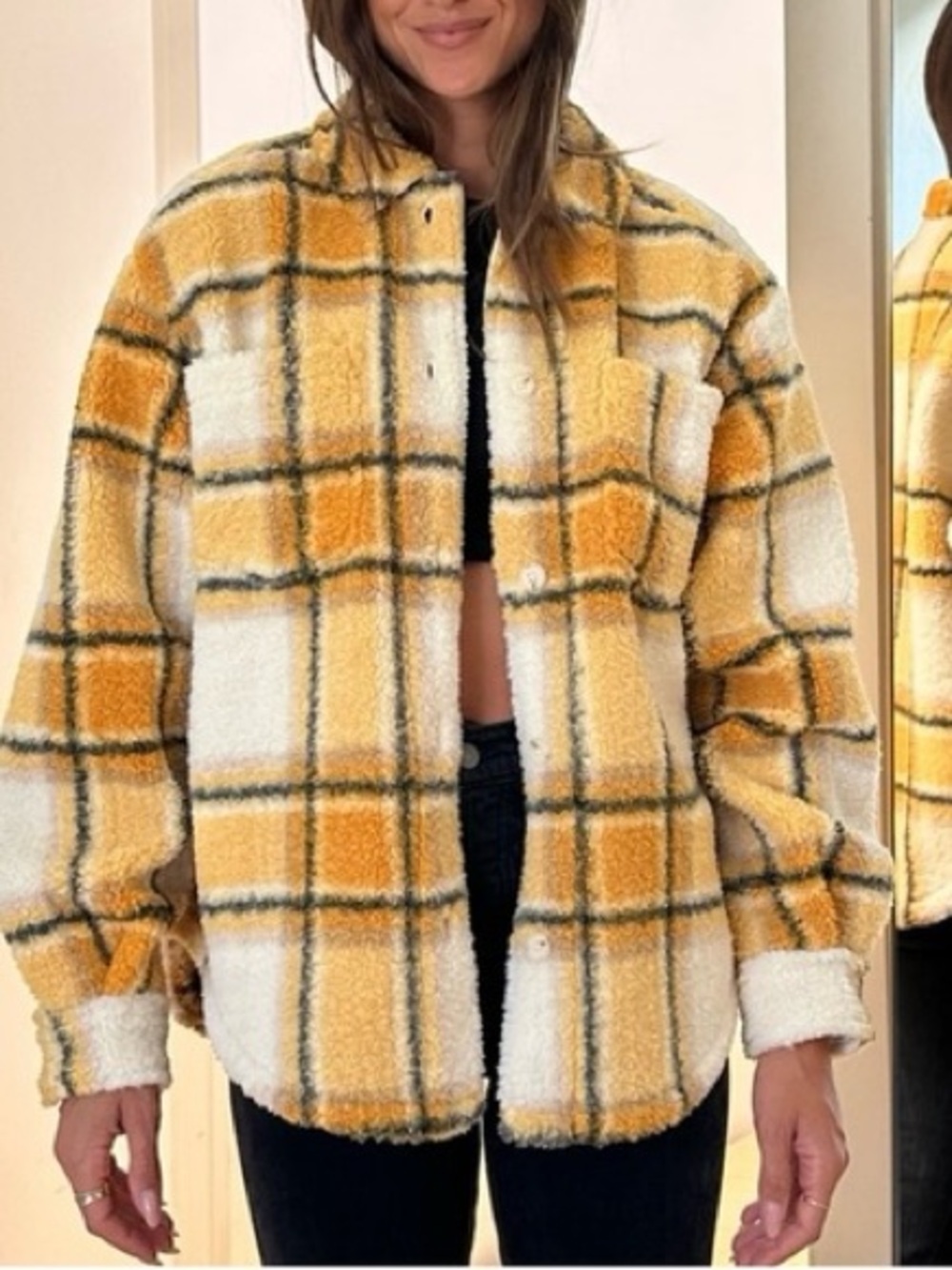 Bandier x Sincerely Jules Aspen Sherpa jacket